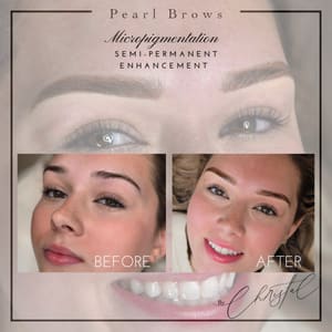 Eyebrow Tattoo result by Pearl Beauty Studio in Manchester, NH