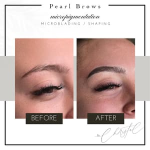 Eyebrow Tattoo result by Pearl Beauty Studio in Manchester, NH