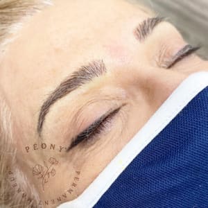 Eyebrow Tattoo result by Peony Permanent makeup in Calabasas, CA