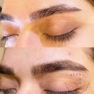 Eyebrow Tattoo result by Peony Permanent makeup in Calabasas, CA