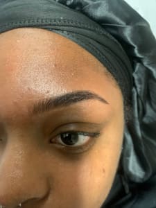 Eyebrow Tattoo result by Perfect 10 Wax Bar and Skincare in Lakewood, WA