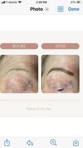 Eyebrow Tattoo result by Perfect 10 Wax Bar and Skincare in Lakewood, WA