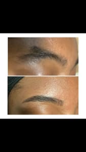 Eyebrow Tattoo result by Perfect 10 Wax Bar and Skincare in Lakewood, WA
