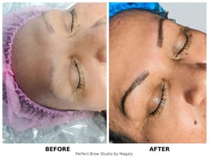 Eyebrow Tattoo result by Perfect brow studio by magaly in Russellville, AL