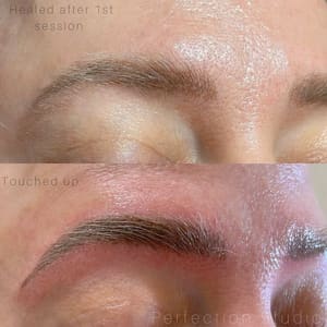 Eyebrow Tattoo result by Perfection Studio in Sandy, UT