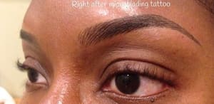 Eyebrow Tattoo result by Peridot Permanent Cosmetics in Indian Trail, NC