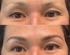 Eyebrow Tattoo result by Perma Luxe Beauty in San Francisco, CA