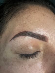 Eyebrow Tattoo result by Permaesthetics Studio + Academy in Miami, FL