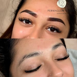 Eyebrow Tattoo result by Permaglow studio aesthetics center in Everett, MA