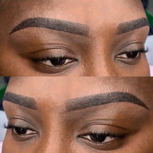 Eyebrow Tattoo result by Permanent Babe Studio in Grand Terrace, CA