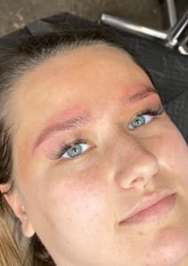 Eyebrow Tattoo result by Permanent Beauty by Marian in Ocean Township, NJ