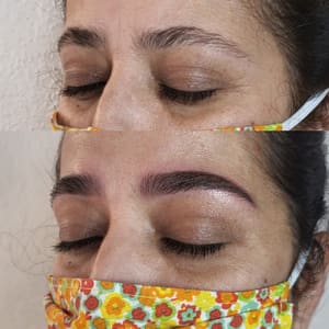 Eyebrow Tattoo result by Permanent Beauty in Harlingen, TX