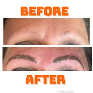 Eyebrow Tattoo result by Permanent Bella in Provo, UT