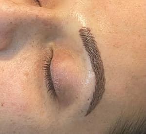 Eyebrow Tattoo result by Permanent Cosmetic Makeup and Medical Tattoo Clinic in Oak Brook, IL
