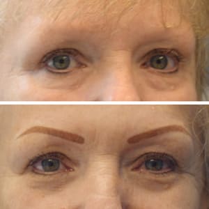 Eyebrow Tattoo result by Permanent Cosmetic Solutions in Pleasantville, IA