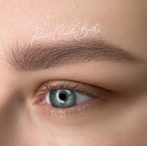 Eyebrow Tattoo result by Permanent Cosmetics BeautiQ Studio & Academy in Alpharetta, GA