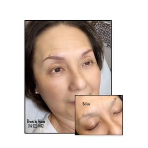 Eyebrow Tattoo result by Permanent Cosmetics by Alaina in Tustin, CA