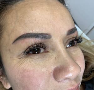 Eyebrow Tattoo result by Permanent Cosmetics by Alaina in Tustin, CA