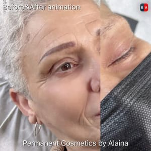 Eyebrow Tattoo result by Permanent Cosmetics by Alaina in Tustin, CA