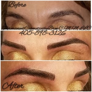 Eyebrow Tattoo result by Permanent Cosmetics By Bree C.M.M in Oklahoma City, OK