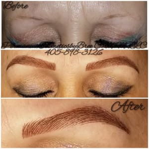 Eyebrow Tattoo result by Permanent Cosmetics By Bree C.M.M in Oklahoma City, OK