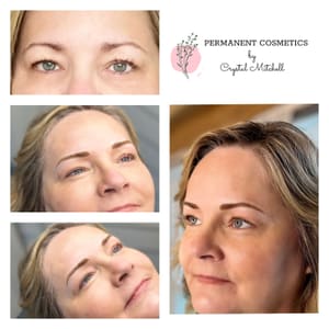 Eyebrow Tattoo result by Permanent Cosmetics by Crystal Mitchell in Dickson, TN