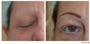 Eyebrow Tattoo result by Permanent Cosmetics By Karesa LLC in Franklin, OH