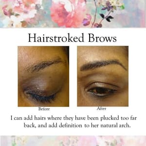 Eyebrow Tattoo result by Permanent Cosmetics by Kim Fleming in Lakewood, WA