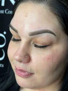 Eyebrow Tattoo result by Permanent Cosmetics by Lyndi McMullen in Appleton, WI