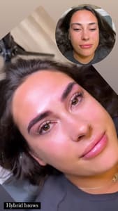 Eyebrow Tattoo result by Permanent Cosmetics by Maria Sokolova in Virginia Beach, VA