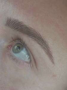Eyebrow Tattoo result by Permanent Cosmetics by Maria Sokolova in Virginia Beach, VA