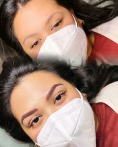 Eyebrow Tattoo result by Permanent Cosmetics by Maria Sokolova in Virginia Beach, VA