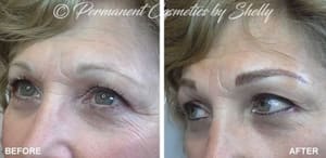 Eyebrow Tattoo result by Permanent Cosmetics & Microblading by Shelly in Hartland, WI