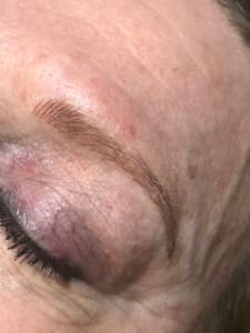 Eyebrow Tattoo result by Permanent Cosmetics Studio By Kristen Jenkins in Jacksonville, IL