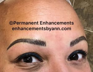 Eyebrow Tattoo result by Permanent Enhancements By Ann in Solon, OH