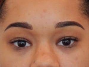 Eyebrow Tattoo result by Permanent Facial Makeup by Judy in Marvin, NC