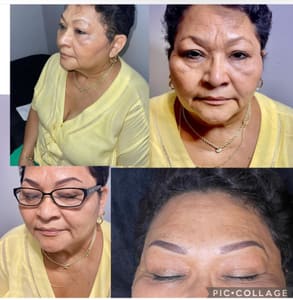 Eyebrow Tattoo result by Permanent Make Up artist by Carolina in South River, NJ