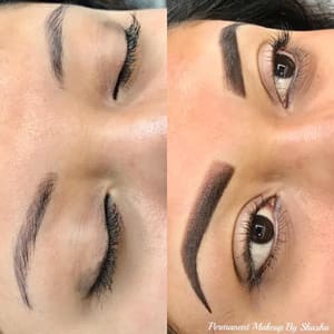 Eyebrow Tattoo result by Permanent Make Up artist by Carolina in South River, NJ