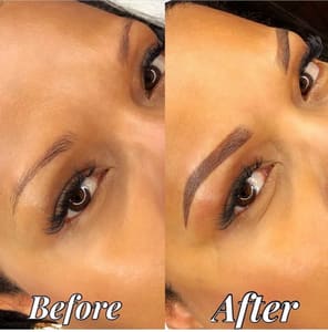 Eyebrow Tattoo result by Permanent Make Up artist by Carolina in South River, NJ