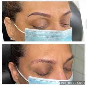 Eyebrow Tattoo result by Permanent Make Up artist by Carolina in South River, NJ