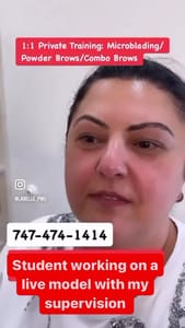 Eyebrow Tattoo result by Permanent Make-up Glendale, La Belle PMU in Glendale, CA