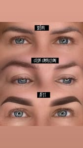 Eyebrow Tattoo result by Permanent Make-up Tetiana Kuziv in Parma Heights, OH