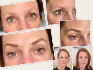 Eyebrow Tattoo result by Permanent Makeup and Lash Extensions by Tanya Jerome in Coeur D Alene, ID