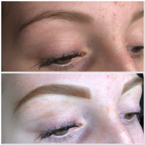 Eyebrow Tattoo result by Permanent Makeup and Lash Extensions by Tanya Jerome in Coeur D Alene, ID