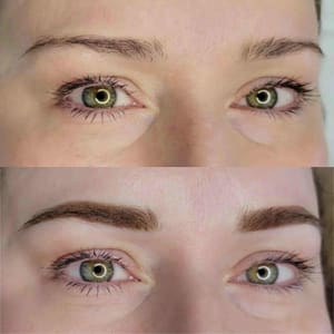 Eyebrow Tattoo result by Permanent Makeup Beautique in Dallas, TX