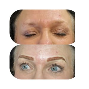 Eyebrow Tattoo result by Permanent Makeup Beauty LLC in Williston, ND
