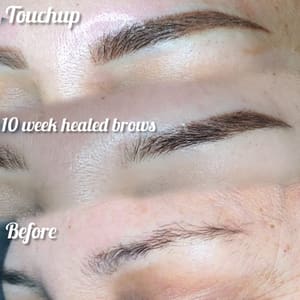 Eyebrow Tattoo result by Permanent Makeup Beauty LLC in Williston, ND
