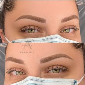 Eyebrow Tattoo result by Permanent Makeup By Allie in Los Alamitos, CA