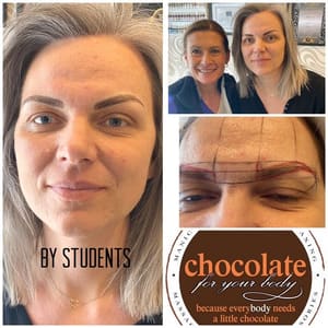 Eyebrow Tattoo result by Permanent Makeup by Bernadette in Chicago, IL