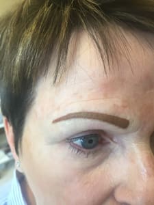 Eyebrow Tattoo result by Permanent Makeup by Chandie in Moline, IL